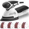 Bielmeier Electric Sander with 12-Piece Sandpaper(60 Grit×3,80 Grit ×3,100 Grit×3,120
