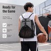DEKAYAKER Drawstring Basketball Bag - Portable Soccer Volleyball Carrier Expandable