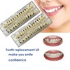 56 Pcs False Teeth Fake Teeth 2 Sets Synthetic Resin