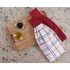 Ritz Hanging Tie Towels, 2 Pack - Solid & Checked,