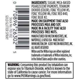 Wilton Edible Gold Glitter Spray, 0.35 oz.