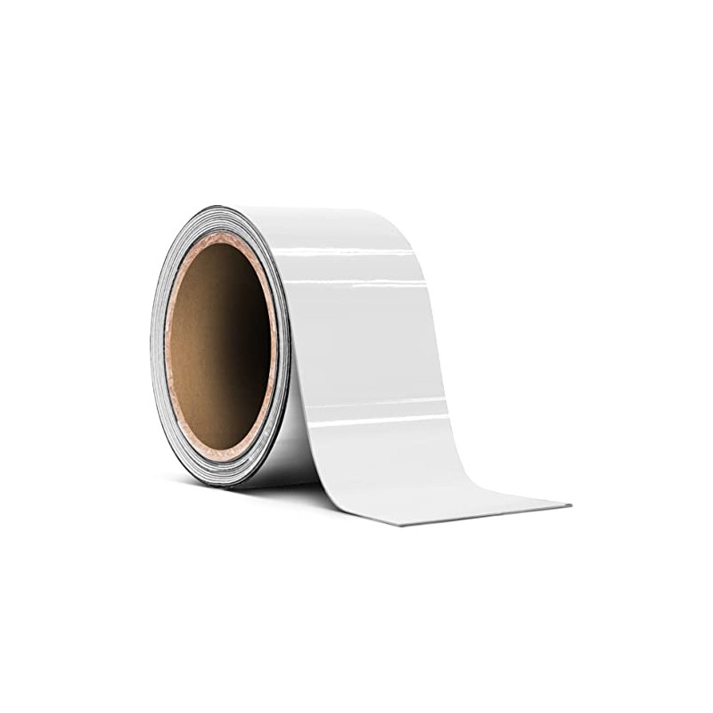 VViViD White Gloss Air-Release Adhesive Vinyl Pinstripe Tape Roll (2