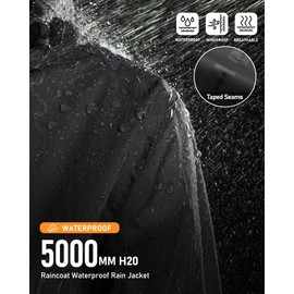 Outdoor Ventures Women's Rain Jacket Lightweight Packable Waterproof Rain Coat with Hood for Travel Golf Hiking Windbreaker