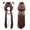 KORURACLUB Anime Wig Pink Wigs for Cosplay Wig Gradient (ChocoUsagi