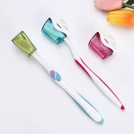 6Pcs Toothbrush Holder Travel Toothbrush Head Covers with Suction CupBathroom Wall Mount Suction Cup Rack Cap Cover for Bathroom Portable Suction Cup Toothbrush Holder （Multicolor ）
