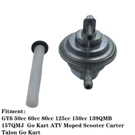 Adsspro Gas Fuel Switch Pump Valve Petcock Replacement for GY6 50cc 60cc 80cc 125cc 150cc 139QMB 157QMJ Go Kart ATV Moped Scooter Carter Talon Go Kart