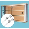 Jiozermi 4 Pack Sliding Glass Door Ratchet Lock with 4