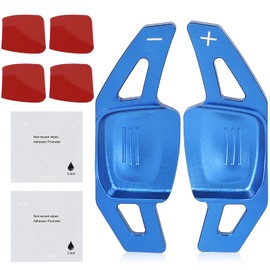 EFUTURETIME Shift Paddle Extension Steering Wheel Shift Paddle Extension Made of Aluminium, Compatible with Volkswagen, Blue