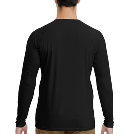 Men's Rash Guard Men's Sun Protection Shirts Long Sleeve Sun Protection Quick Dry Running Workout T Shirts Blue+Black-2XL