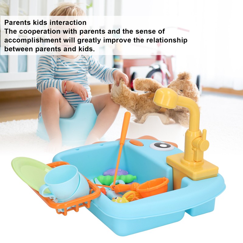 Dinosaur Electronic Dishwasher Toys 2 in 1 Kitchen Sink Toys
