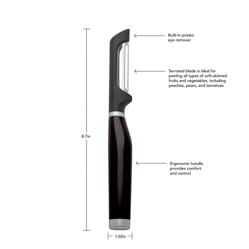 KitchenAid - Classic Vegetable Peeler, Euro Peeler with Double-Edged Serrated