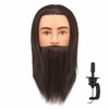 Headfix Mannequin Head Human Hair Cosmetology Manikin Male Mannequin Head