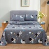 JSD Grey Astronaut Kids Sheet Set Full Size, 4 Piece