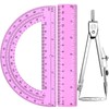 Zonon 3 Pcs Geometric Math Set, Drawing Compass, 6 Inch
