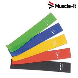 Muscle It Latex Loop Band 5-Piece Set Strength Training Home Workout Stretching Yoga / 머슬잇 라텍스 루프 밴드 5종세트 근력 헬스 홈트 스트레칭 요가