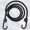 ZHOUBIN 60 Inch Black Bungee Cords with Hooks Heavy Duty,