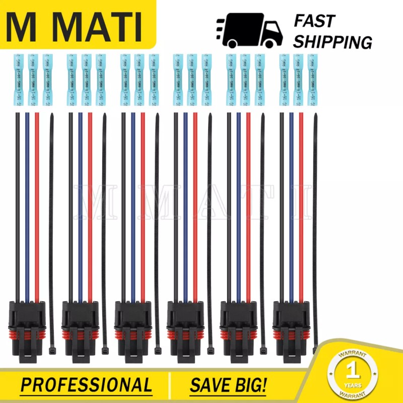 M MATI 6PCS Pulse Power Bus Bar Plug Pigtail Connector