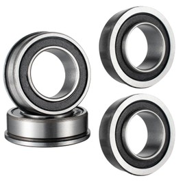 CLKE 4 x F6003-20-2RS Flange Ball Bearings Wheel Flange Ball Bearing 35 x 20 x 11 mm Ball Bearing for All Types of Wheelbarrow, Sack Truck Wheel, Industrial Equipment, Transport Vehicles, Machines
