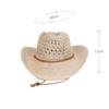Straw Hat Women Men Cowboy Hat Beach Floppy Sun Hat