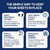 RUBBER HUGGER Elastic Fitted Sheet Straps - King Size Rubber