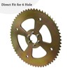 JNDO Mini Bike Sprocket 60T 420 Chain 6 Hole High
