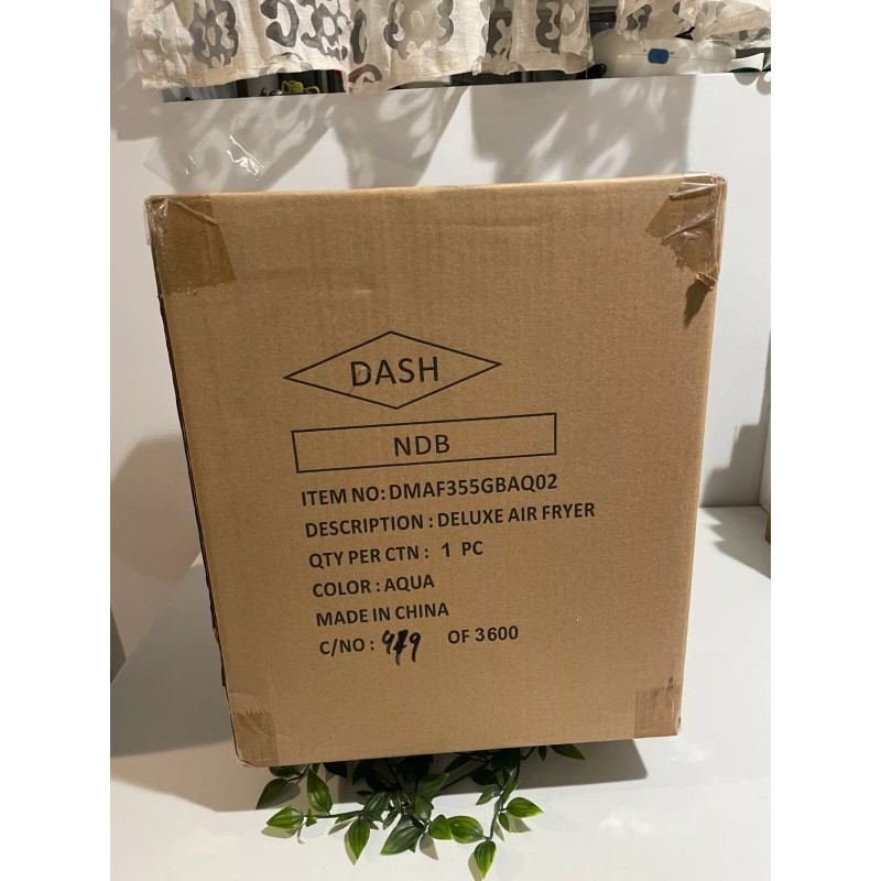 Dash Deluxe Air Fryer 3 Quart Aqua With AirCrisp Technology