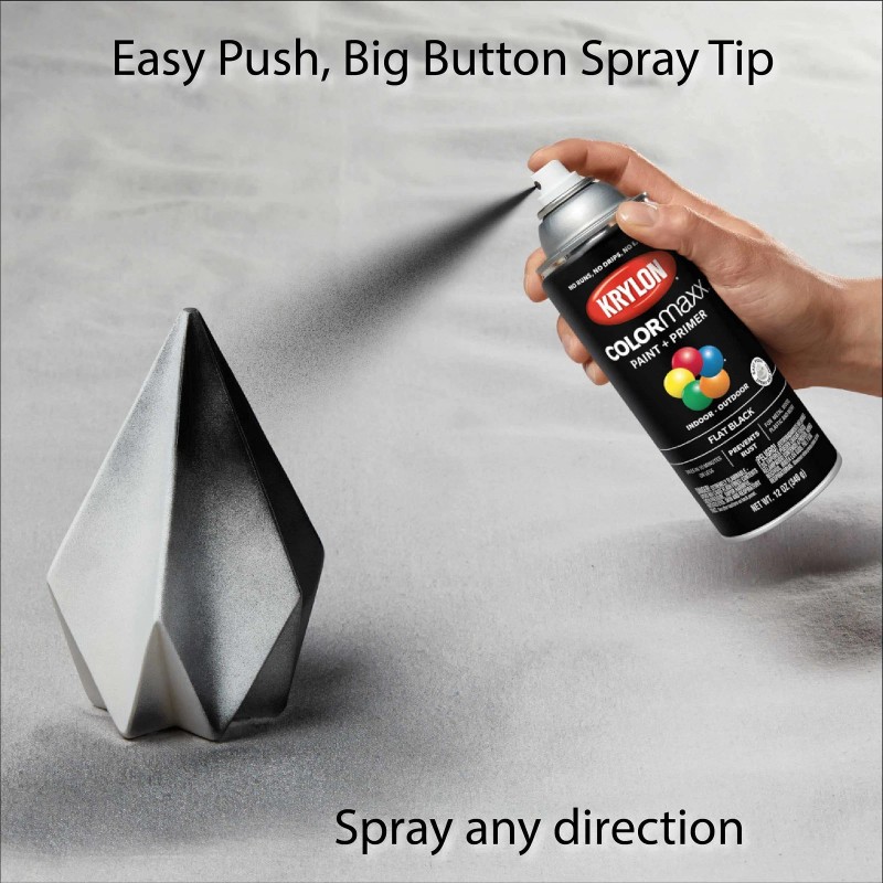 Krylon COLORmaxx Satin Meringue Yellow Spray Paint and Primer 12