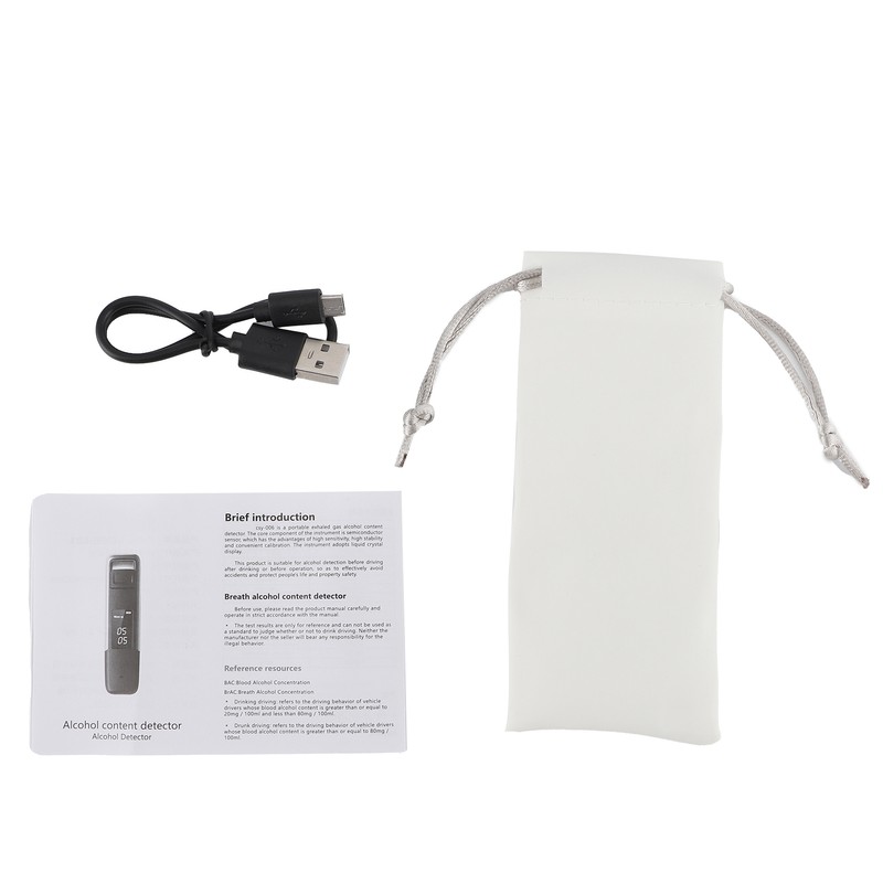 Portable Breathalyzer LCD Display Wine Tester Drunk Driving Analyzer Blow