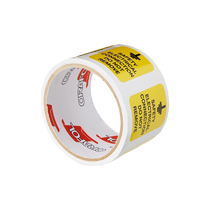 Caledonia Signs 59816 Safety Electrical Connection Do Not Remove Label,