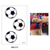 EROSPA® Temporary Tattoo Sheet Football Germany 6 x 10.5 cm