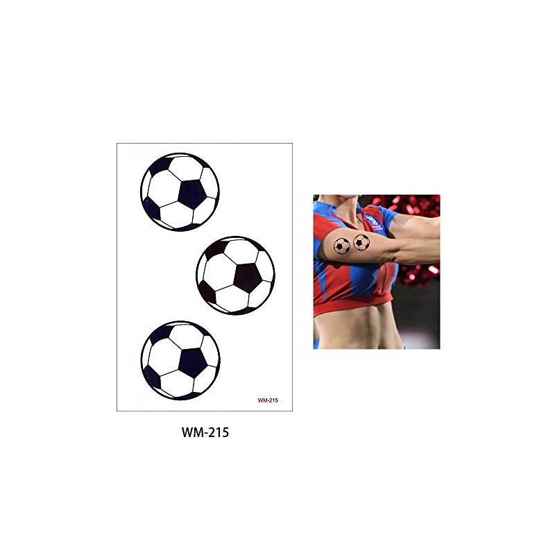 EROSPA® Temporary Tattoo Sheet Football Germany 6 x 10.5 cm