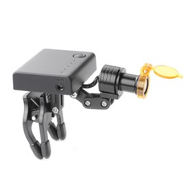 DenFactory US Stock 5W Headlight Clip Type Headlamp with Optical Filter for Loupes Lab Magnifier Magnification Binocular