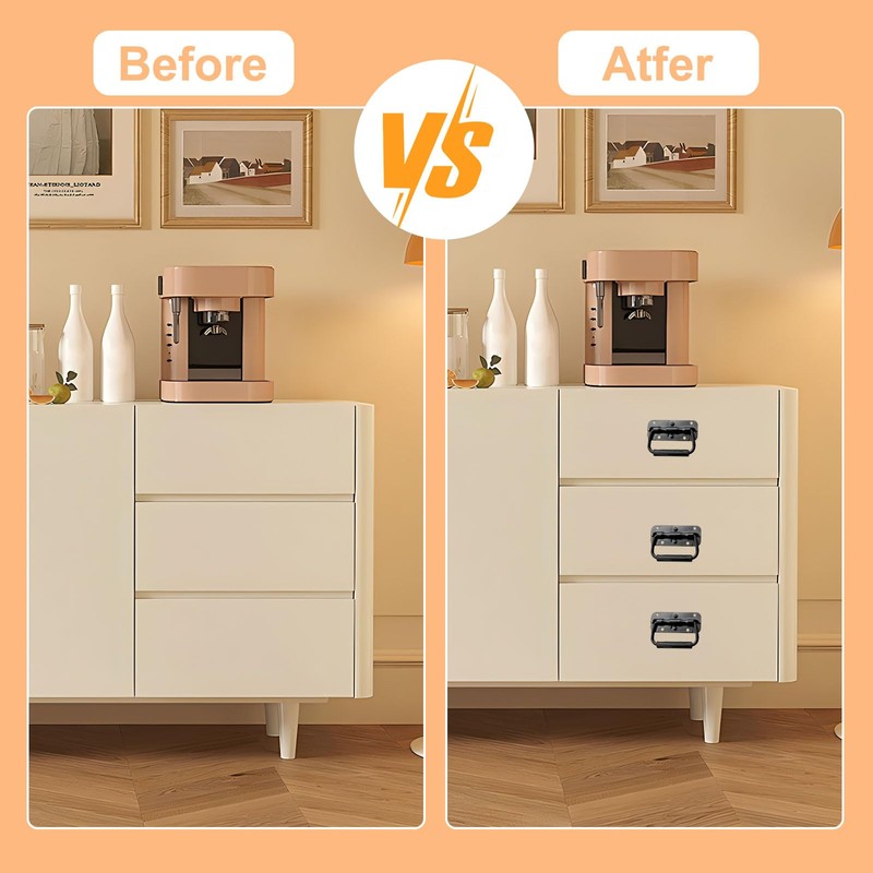 Vasemele Spring-Loaded Crate Handle 2 Pieces Folding Handle 100 mm