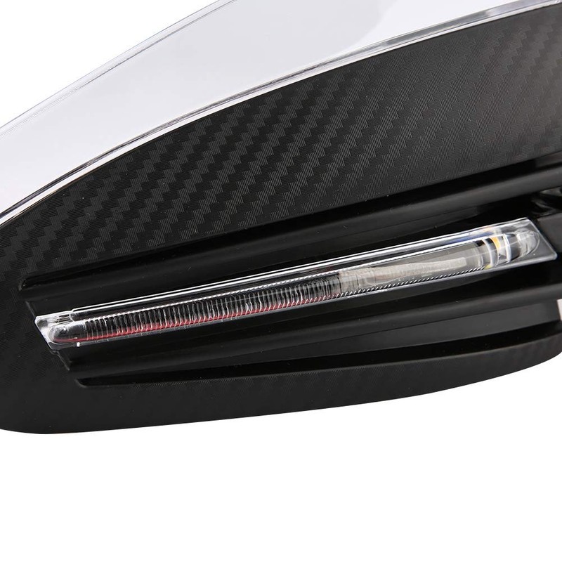 2pcs 7/8" Universal Motorcycle Hand Guards LED Turn DRL Indicator