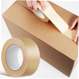 Operitacx 1 Roll Tape Made of Kraft Paper Brown Paper Tape Cardboard Sealing Tape Packing Tape Paper High Performance Tape for Packaging Packing Tape Made of Paper Packaging Tape Yellow