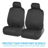 BDK PolyPro Car Seat Covers Full Set in Solid Charcoal