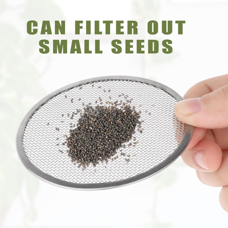 10 Pack Stainless Steel Screen Filter Strainer Lid for 86mm