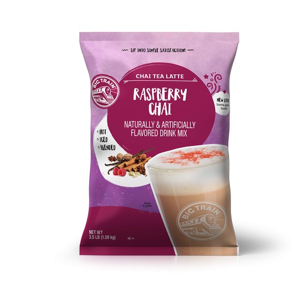 Big Train Chai Tea Latte, Raspberry, 56 Ounce, Powdered Instant Chai Tea Latte Mix (Packaging May Vary)