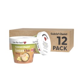 Gabriel & Daniel Instant Oatmeal with Ginger, Lemon & Almonds – Non-GMO, Pure and Organic Gluten Free Oats – Fortified with Vitamin C & High Fiber for a Nourishing & Quick Breakfast (Pack of 12)