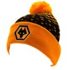 Wolverhampton Wanderers Wolves FC Ski Cuff Knit Beanie Bobble Hat