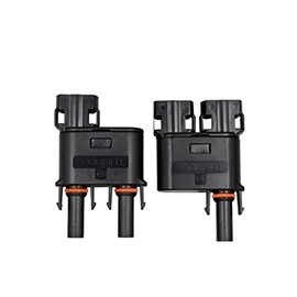Trisinger Solar Branch Connector IP68 Waterproof 1500V Solid Copper Terminal,1 Pairs (2 to 1)