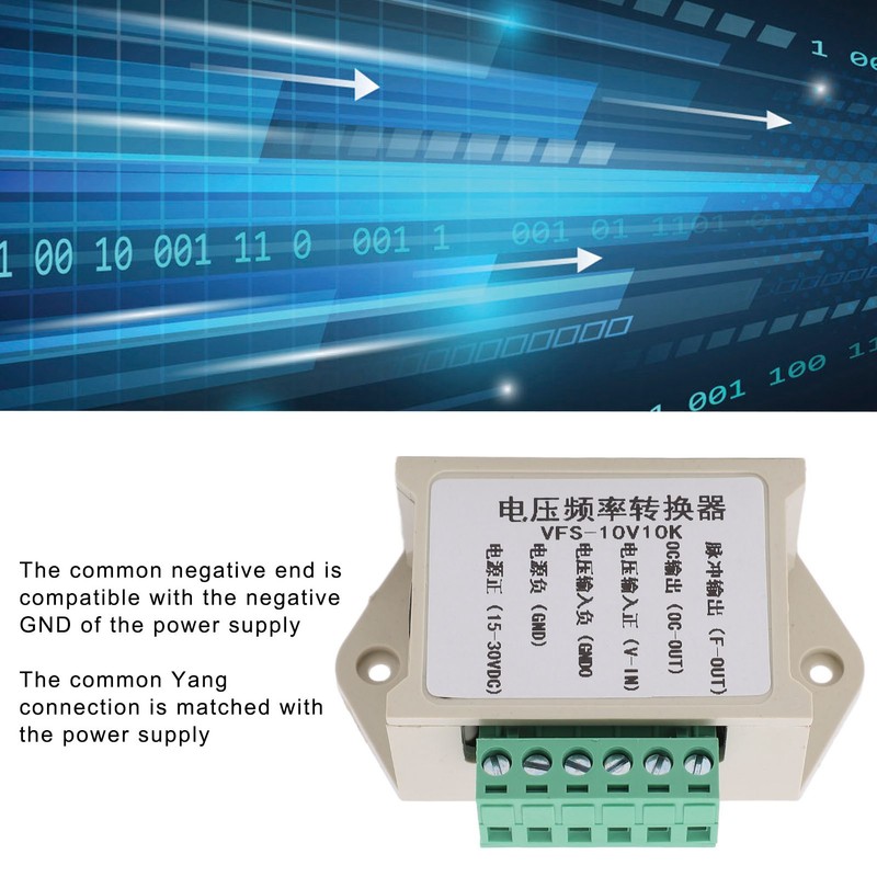 Voltage Frequency Converter Module ABS Housing Signal Conversion Module 0‑10V