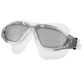 Aqua Speed Swimming Mask for Adults, UV Swimming Goggles Anti-Fog, Competition, Swimming Goggles with Panoramic View, Silver, Bora