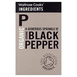 Cooks' Ingredients Organic Ground Black Pepper Waitrose 45g