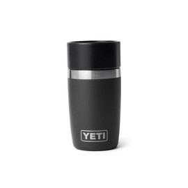 YETI Rambler 8 oz (236 ml) Travel Bottle with 100% Leak-Proof HotShot Lid, Vacuum Insulated Stainless Steel Thermal Flask - Black