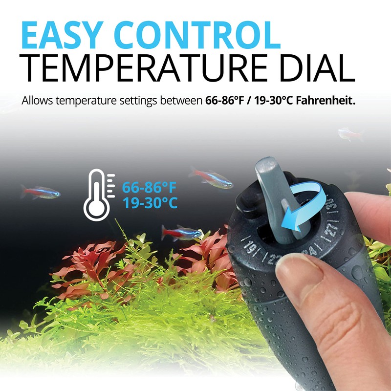 Fluval M 150-Watt Submersible Aquarium Heater – Reliable, Compact Heating