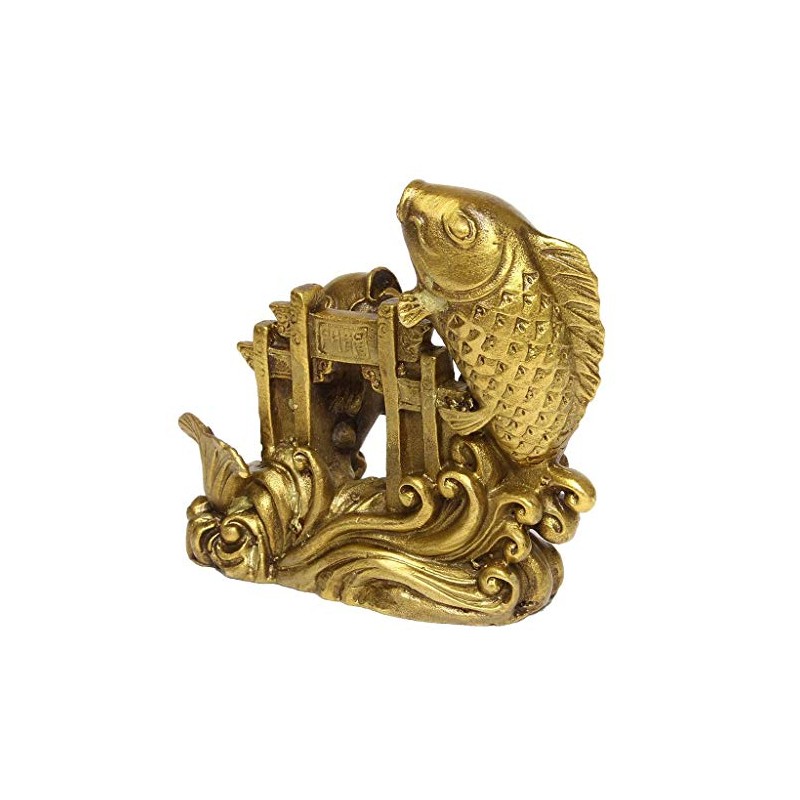 DOUKI YA Feng Shui Goods, Fish, Copper, Dragongate Carp, Good