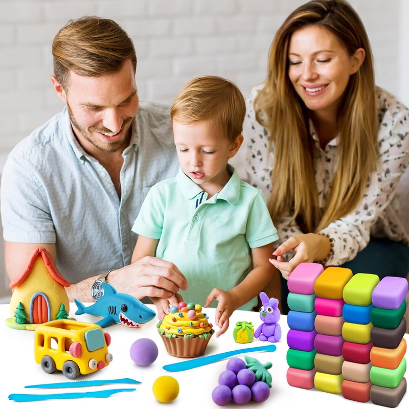 Air Dry Clay 44 Colors, Modeling Clay for Kids, DIY