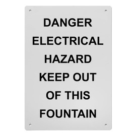 Danger Electrical Hazard Keep Out Of Sign, 8.5 x 11 in" OSHA Compliant Child Safety Sign, Weatherproof Plastic, UV resistant & Easy-to-Read Signage