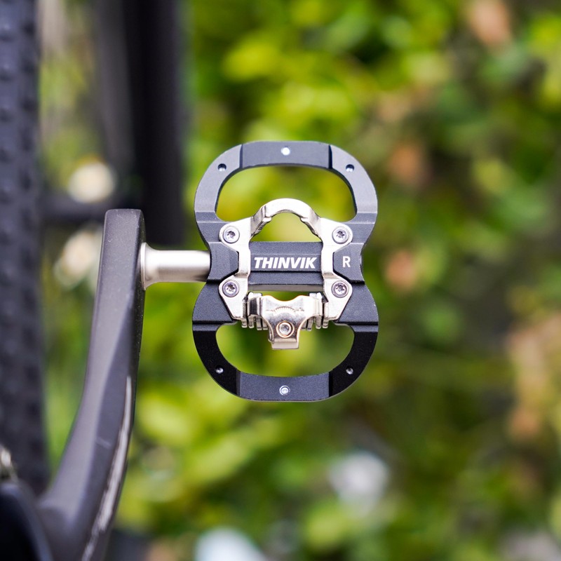 Thinvik Clipless Pedals SPD Compatible Shimano SPD System & Flat